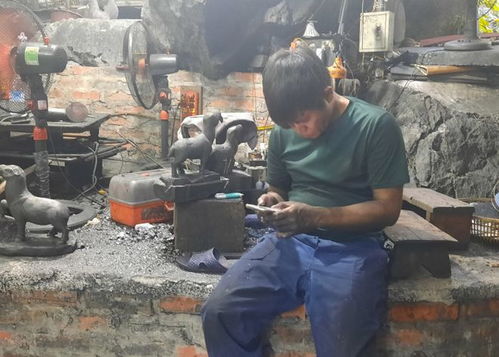 越南独特的煤炭工艺品传承